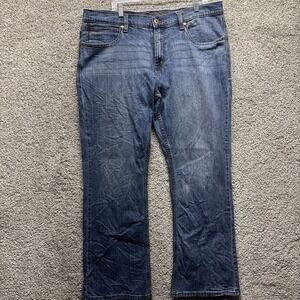 Cody James Jeans Men 38x32 Bootcut Flare Western Faded Double Back Pockets